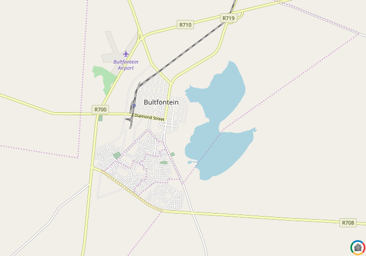 Map location of Bultfontein